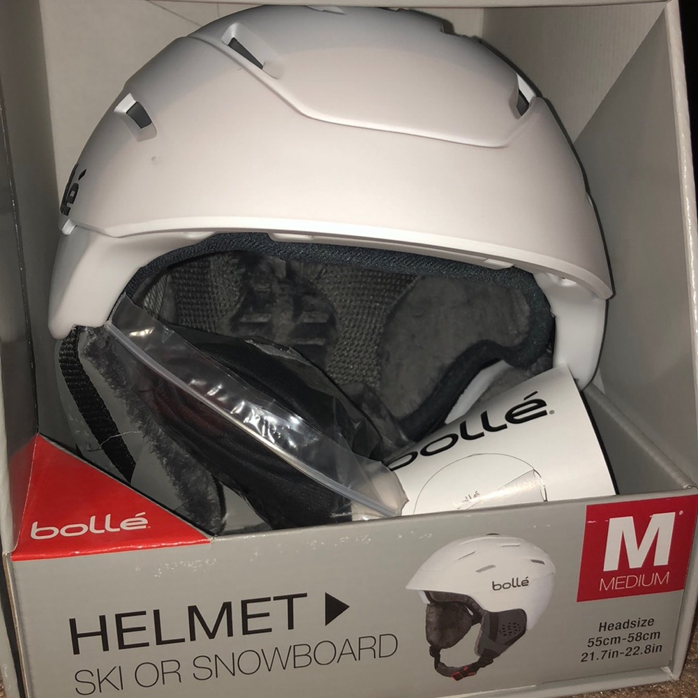 Brand New Bollé White ski/snowboard helmet-w/ tags